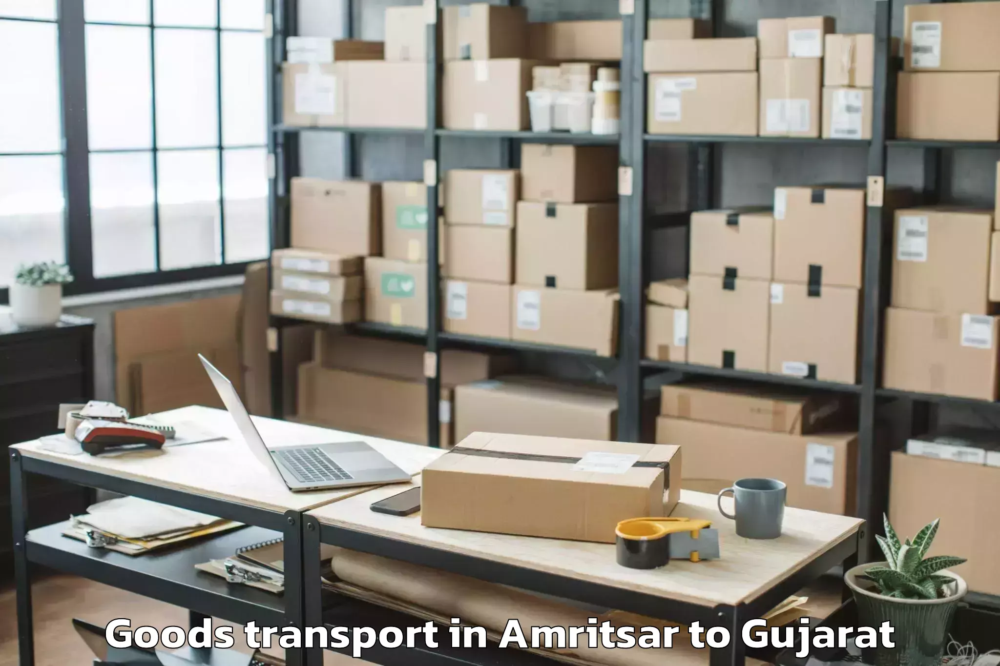 Book Amritsar to Ahmedabad Goods Transport Online